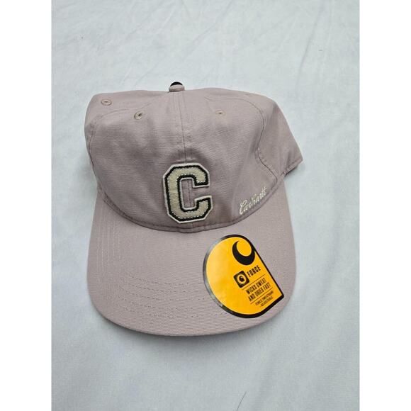 Carhartt Womens One Size Canvas Cap Comfort Center C Logo Patch Denim Pink NWT - Picture 1 of 3